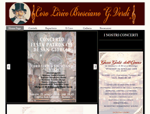 Tablet Screenshot of coroliricoverdi.it